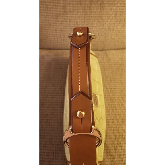 Dooney & Bourke Sage Green Crocodile-Embossed Leather Hobo Bag - Picture 8 of 12